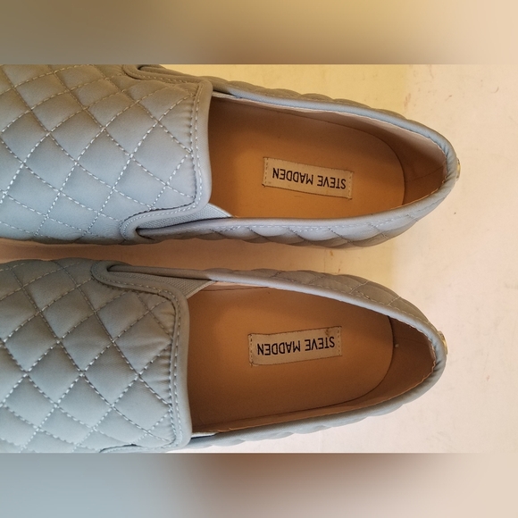 Steve Madden Ecntrcqt  Women's Quilted Slip on Shoes Sneakers Blue Size   11 - Picture 6 of 13